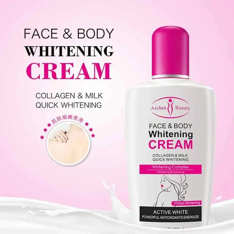 Aichun Beauty Face & Body Whitening Cream – Collagen & Milk Quick Whitening