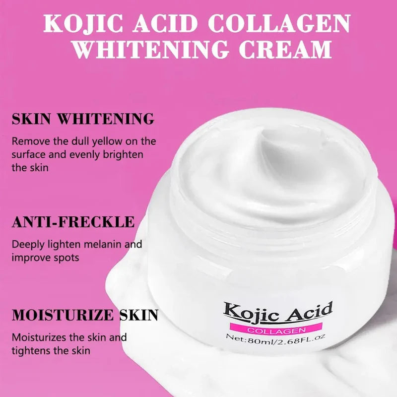 Kojic Acid Collagen Whitening Cream – Whitening & Rejuvenation System (80 ml)