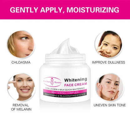 Aichun Beauty Whitening Face Cream – Collagen & Milk Quick Whitening