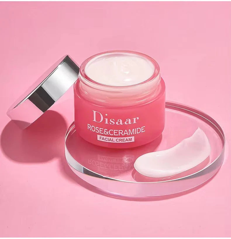 Disaar Beauty Skin Care Rose Ceramide Facial Cream – Multi-Function Essence Cream (50 g)