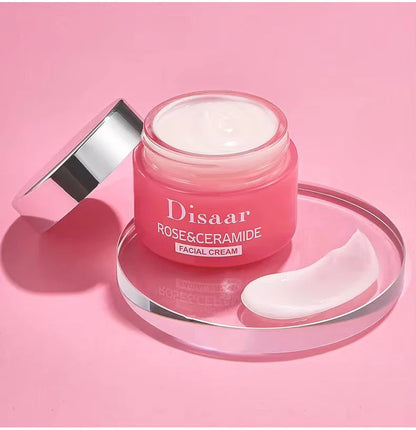Disaar Beauty Skin Care Rose Ceramide Facial Cream – Multi-Function Essence Cream (50 g)