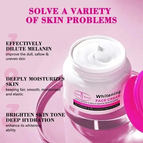 Aichun Beauty Whitening Face Cream – Collagen & Milk Quick Whitening