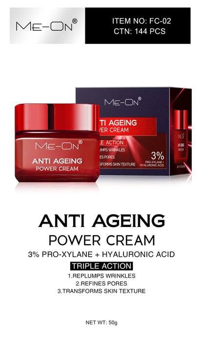 ME-ON Anti-Ageing Power Cream – Triple Action Skincare (40 g)