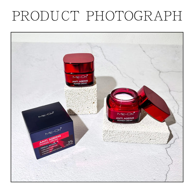 ME-ON Anti-Ageing Power Cream – Triple Action Skincare (40 g)