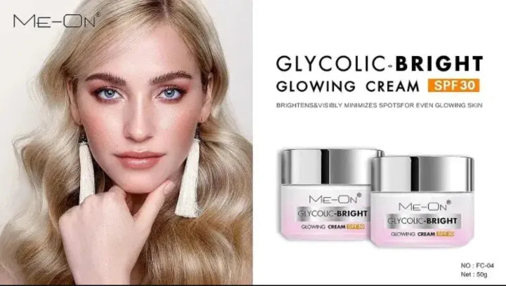 ME-ON Glycolic Glow Cream SPF 30 – Brightening & Sun Protection (50 g)